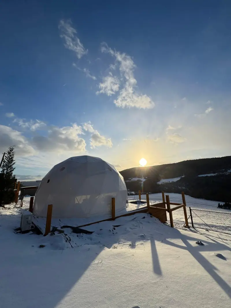 Glamping pod Hradom
