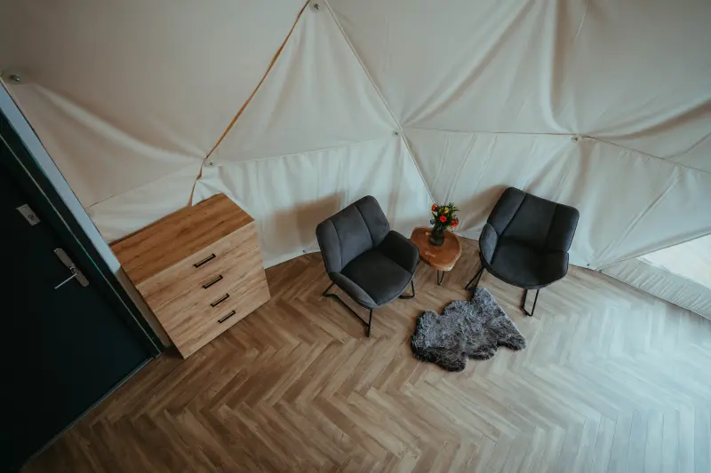 Glamping pod Hradom