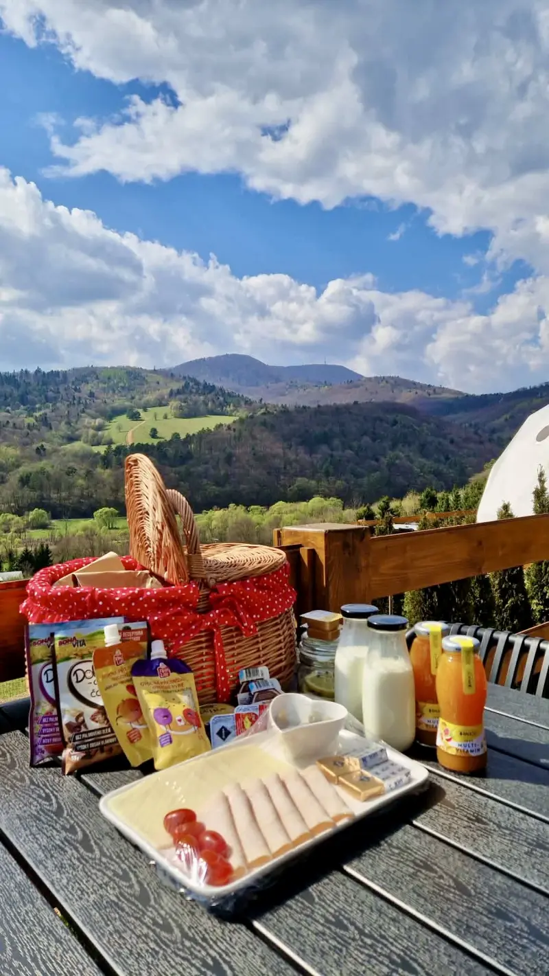 Glamping pod Hradom