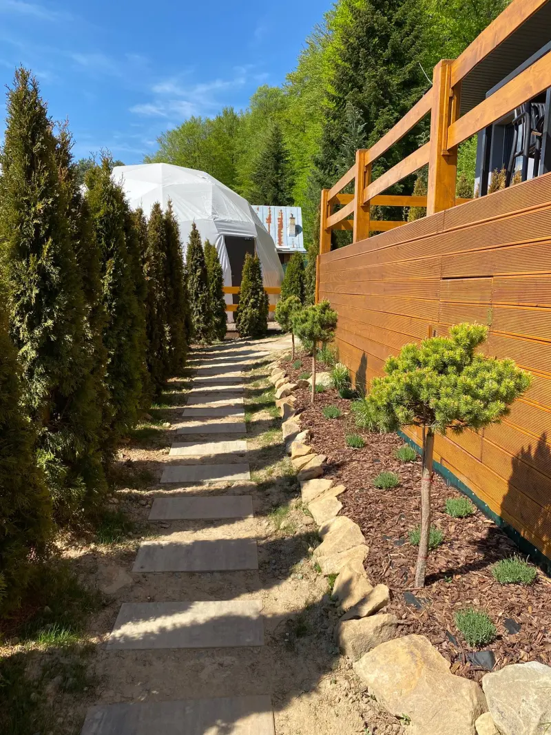Glamping pod Hradom
